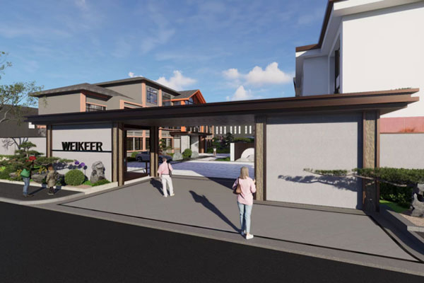 厂区改造设计 办公室植物墙设计制作