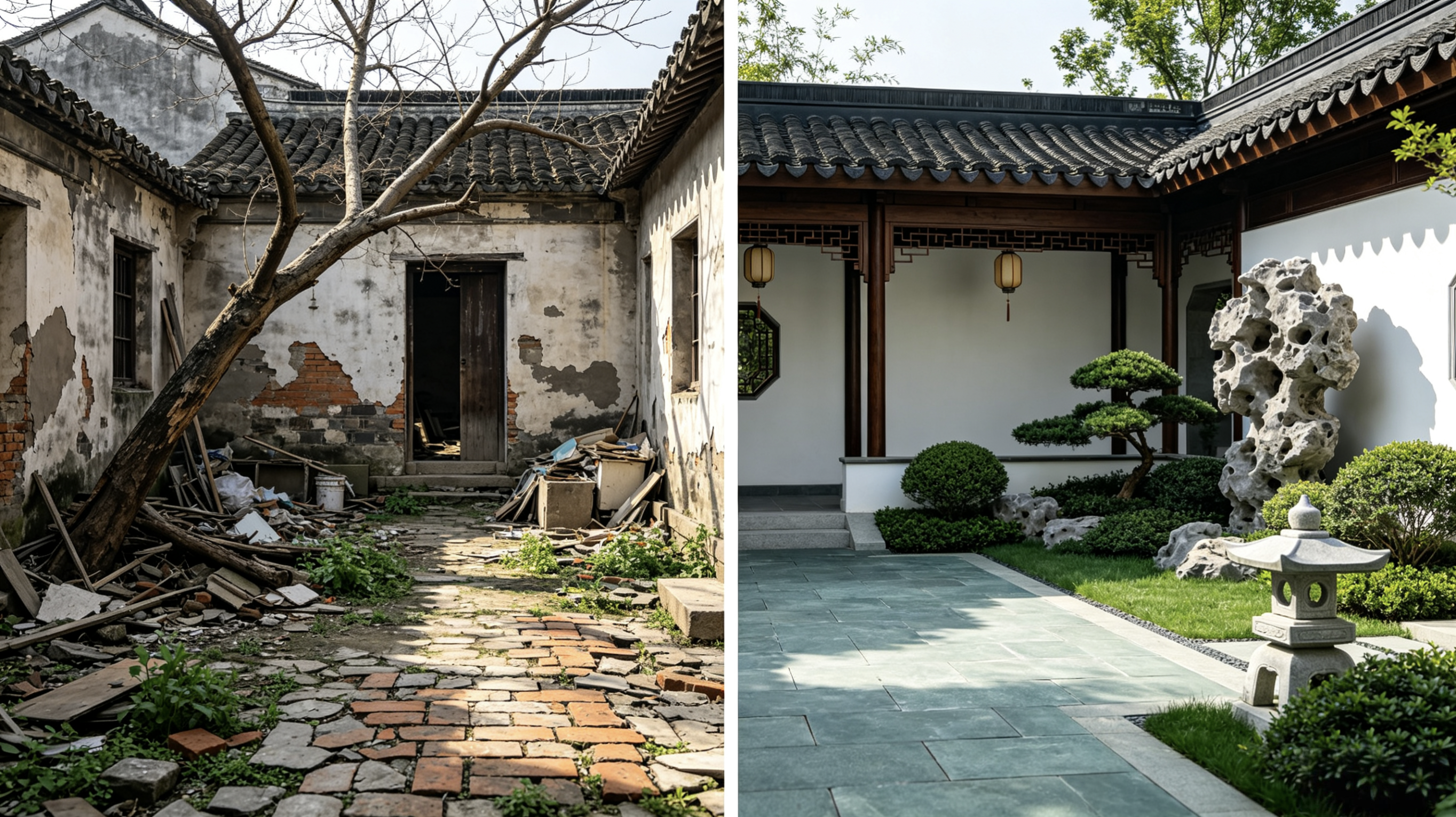 为什么老旧庭院改造要选首辉景观工程？